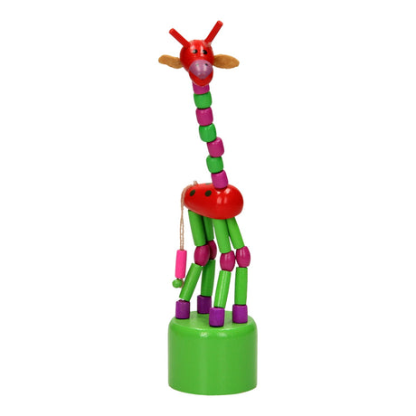 Playwood poupée d'impression en bois girafe colorée