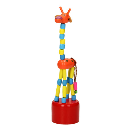 Playwood poupée d'impression en bois girafe colorée