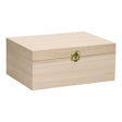 Boîte en bois sans marque sans marque format A5 - couvercle à rabat - serrure - paulownia