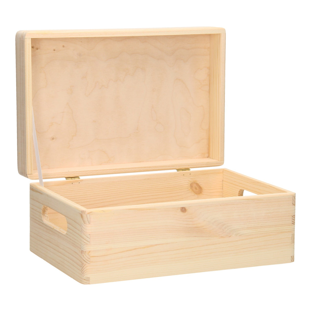 Storage box rectangle valve cover pine small