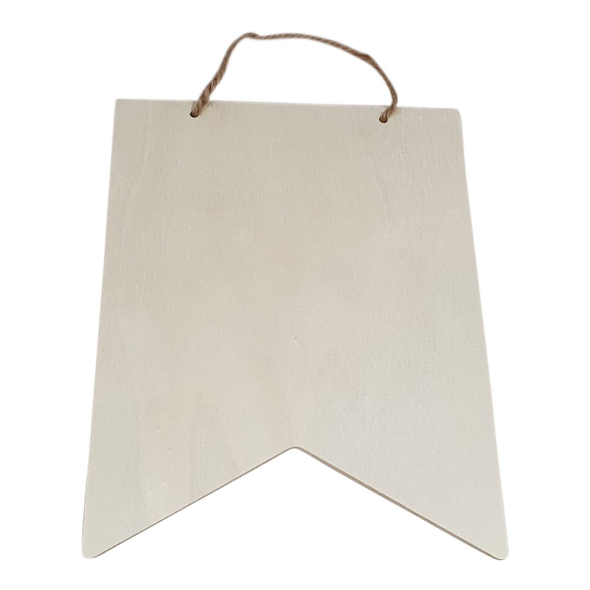 Drapeau rectangle en bois Playwood avec cintre, 25,3x20,3cm