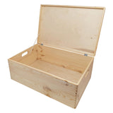 Boîte de rangement en pin Playwood avec couvercle à rabat (40x30x23cm)