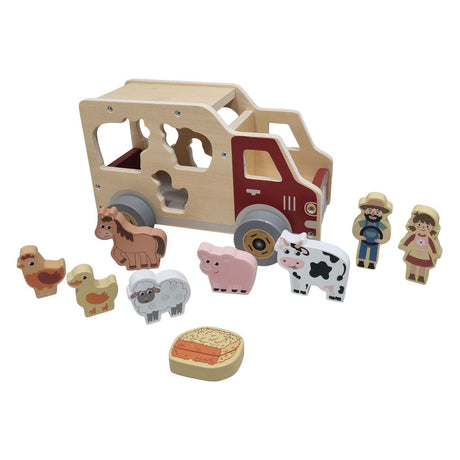 Playwood formes en bois voiture animaux de ferme jouets éducatifs.