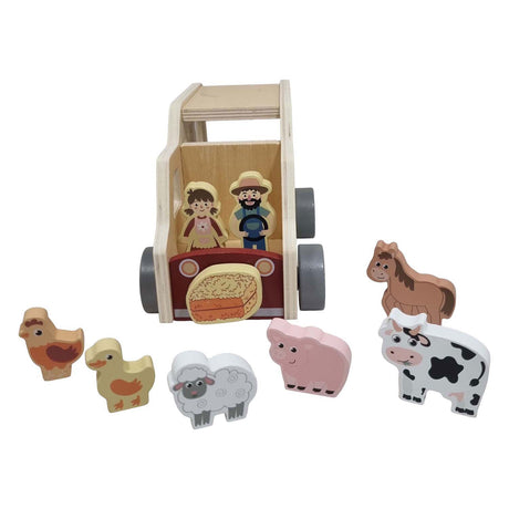Playwood formes en bois voiture animaux de ferme jouets éducatifs.