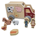 Playwood formes en bois voiture animaux de ferme jouets éducatifs.