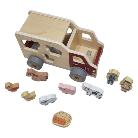 Playwood formes en bois voiture animaux de ferme jouets éducatifs.