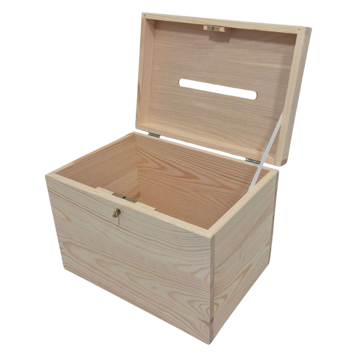 Boîte de rangement enveloppe en bois Playwood pin avec fente 29x22x20 cm.