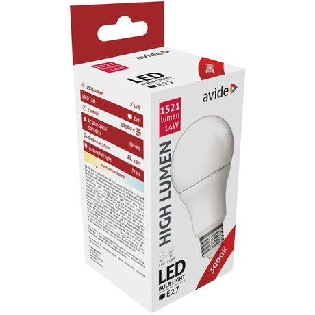 Avide lampe LED E27 14W 3000K WW 1521lm