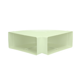 Renson 1069272 - pvc hoekverbinding hor. 90° 7016 (220x90) (wit) | 3 stuks