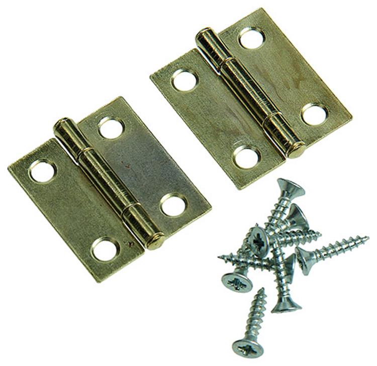 Mack 1013502 - 2 smalle scharnieren messing h 25 x b 18 mm | 5 stuks