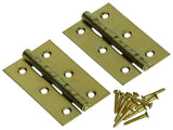 Mack 1013504 - 2 smalle scharnieren messing h 60 x b 46 mm | 5 stuks