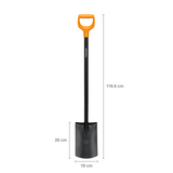 Bêche ronde solide Fiskars | tige en métal | 1066717 - 1066717