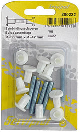 Mack 1015828 - 5 verbindingsschroeven wit 34–44mm | 10 stuks