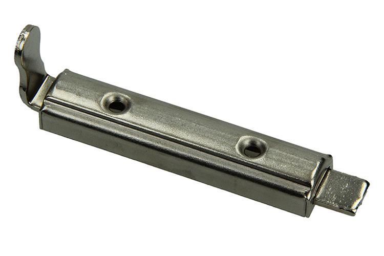 Mack 1013271 - 2 meubelschuiven vernikkeld a 60 - b 12,5 mm | 10 stuks
