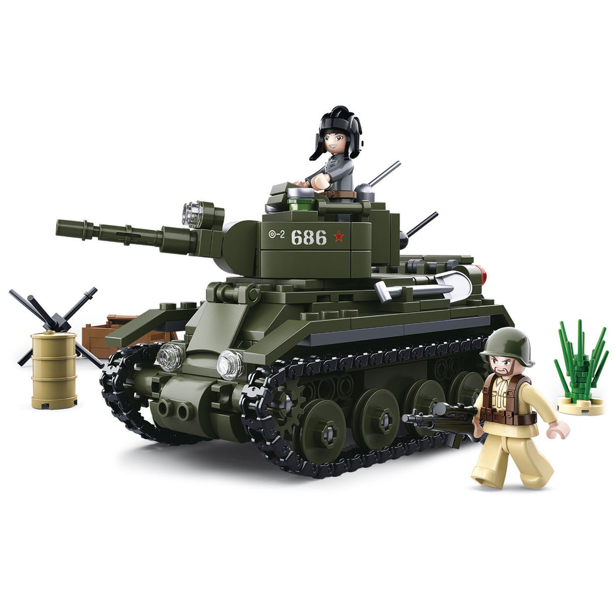 Sluban WWII - Char de cavalerie allié BT-7 - 347 pcs.