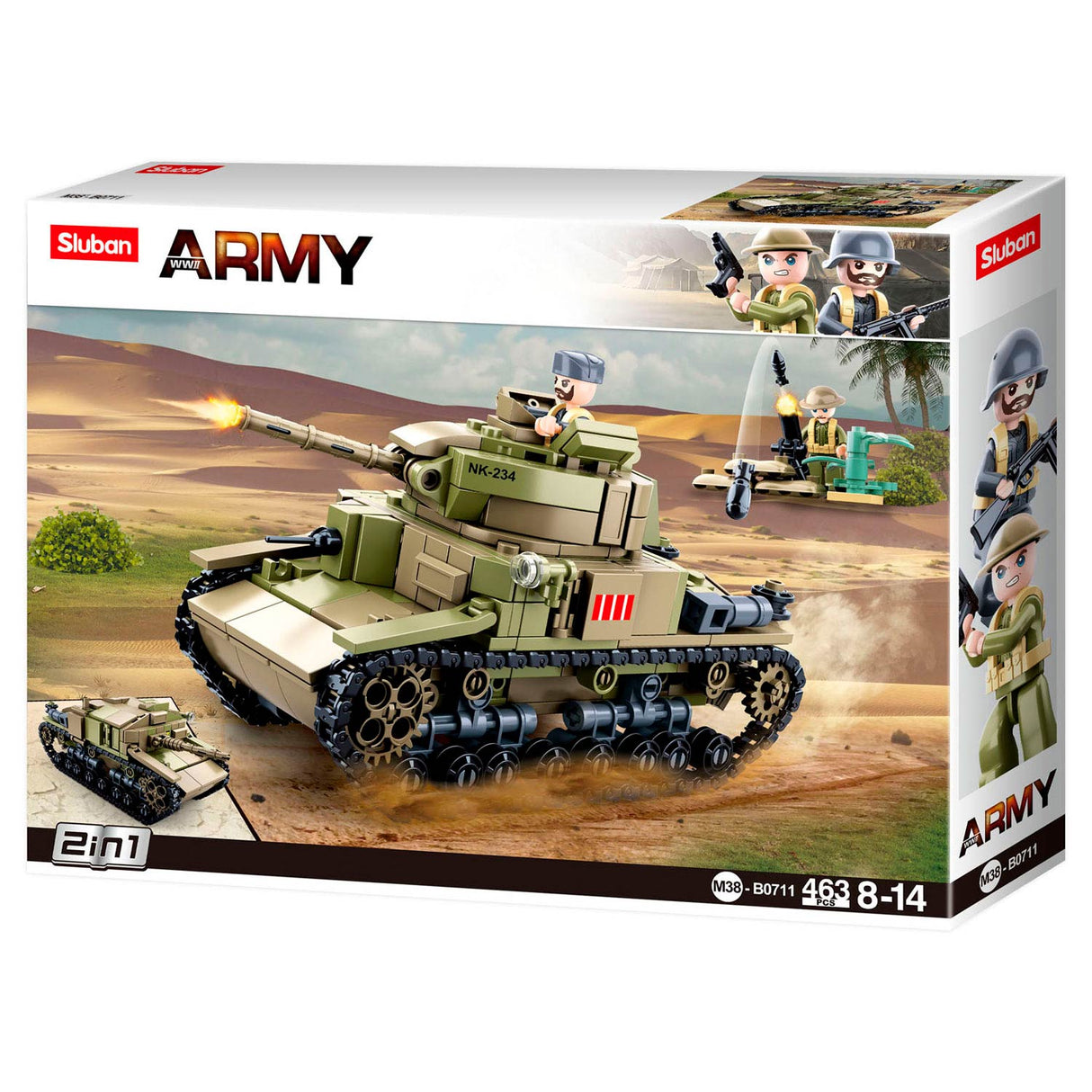 Sluban WWII - Char italien 2en1 - 463 pcs.