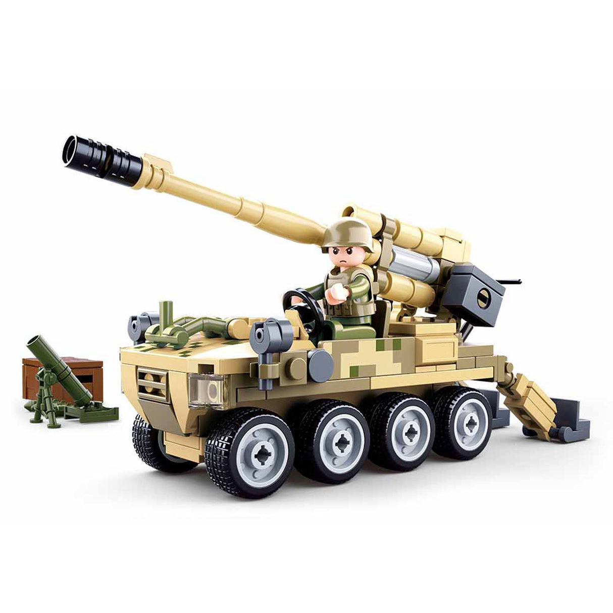 Sluban 8x8 Mobil Cannon