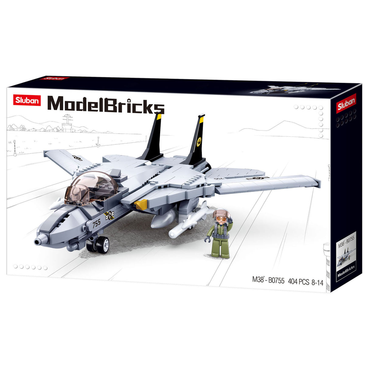 Avion de combat moderne Sluban - 404 pcs.