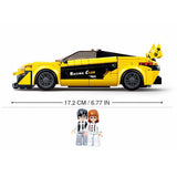 Supercar anglaise Sluban jaune - 283 pcs.