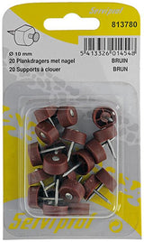 Mack 1017028 - 20 plankdragers met nagel bruin | 5 stuks