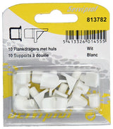 Mack 1017029 - 10 plankdragers met huls wit | 5 stuks
