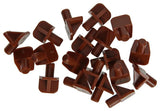 Mack 1015840 - 20 plankdragers kunststof bruin ø 5 mm | 5 stuks