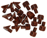 Mack 1015841 - 20 plankdragers kunststof bruin ø 6 mm | 5 stuks
