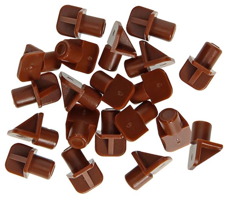 Mack 1015842 - 20 plankdragers kunststof bruin ø 7 mm | 5 stuks