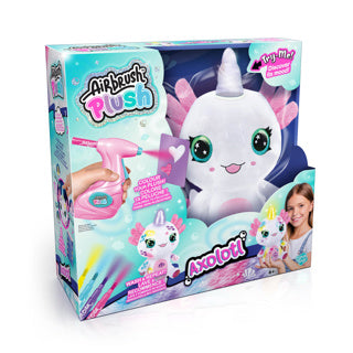 Axolotlcorn en peluche aérographe s’allume | 4 pièces