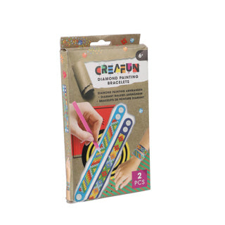 Creafun bracelets de peinture au diamant 2 pièces assorties | 6 pièces