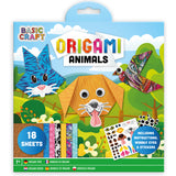Set origami fleurs animaux 18pcs+autocollants