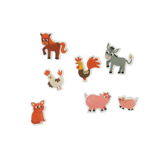 Creafun autocollants mousse ferme | 6 pièces