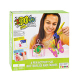Ensemble d'artisanat 3D papillon et fées ido3d | 4 pièces