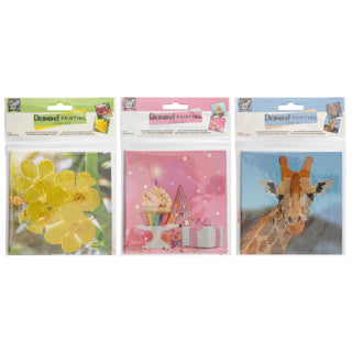 Jeu de cartes de peinture diamant 13x13 cm 2 pièces 3 assortis | 6 pièces