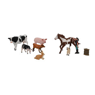 Ensemble de jeu de ferme No Brand 10 pièces | 2 pièces