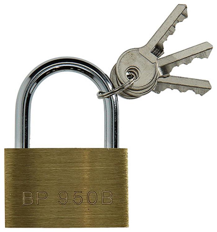 Mack 1014075 - hangslot met cilinder messing 50 mm | 10 stuks