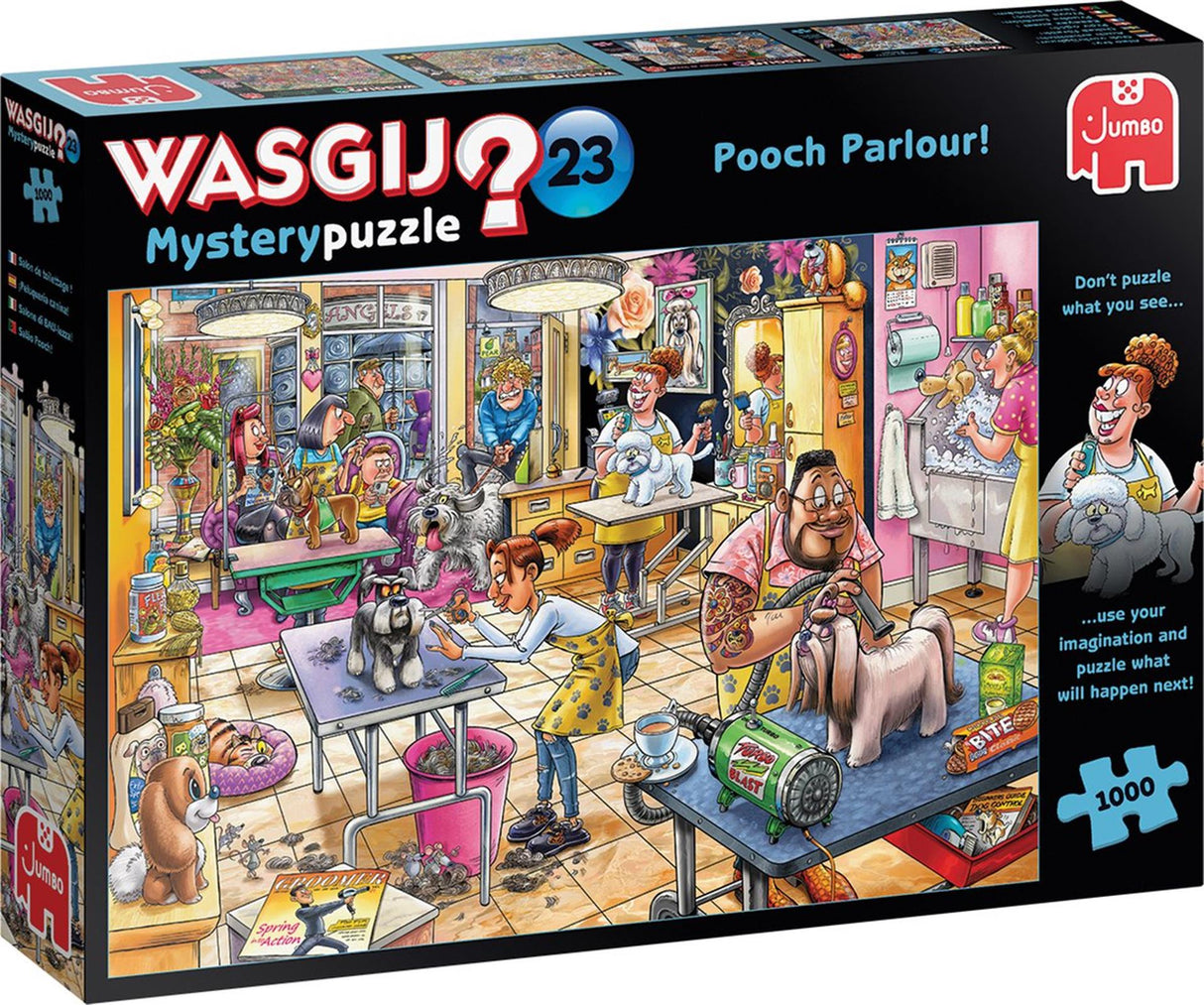 Puzzle Wasgij Mystery 23 Salon de toilettage qui remue ! (1000) | 2 pièces
