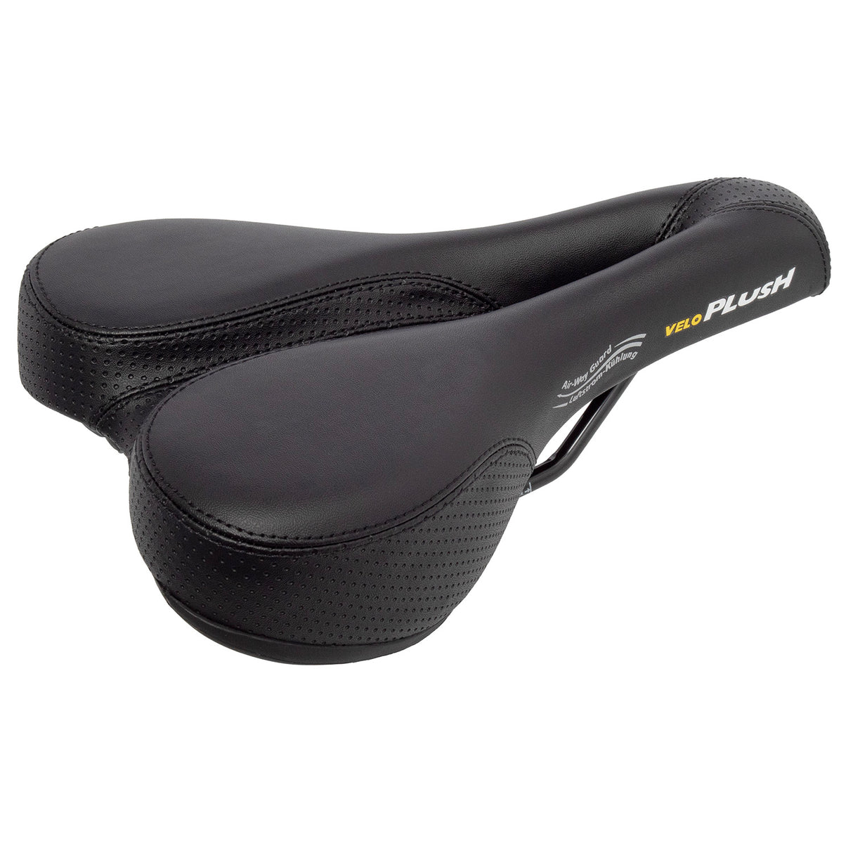 Selle Velo peluche canal profond noir