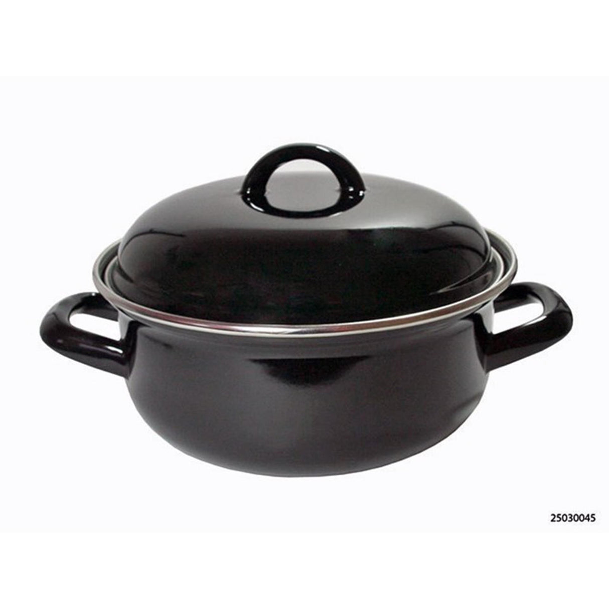 Ustensiles de cuisine poêle à frire en émail noir 20cm 3 litres