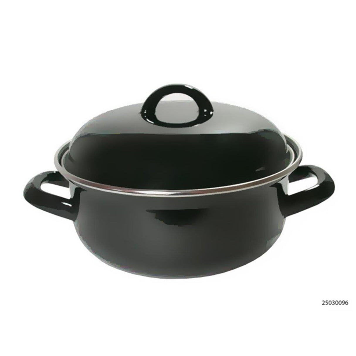 Casserole de cuisine impériale émaillée noire ø28 cm 3,5l