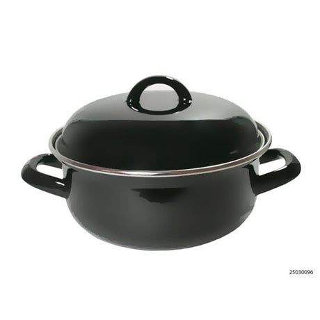 Casserole de cuisine impériale émaillée noire ø28 cm 3,5l