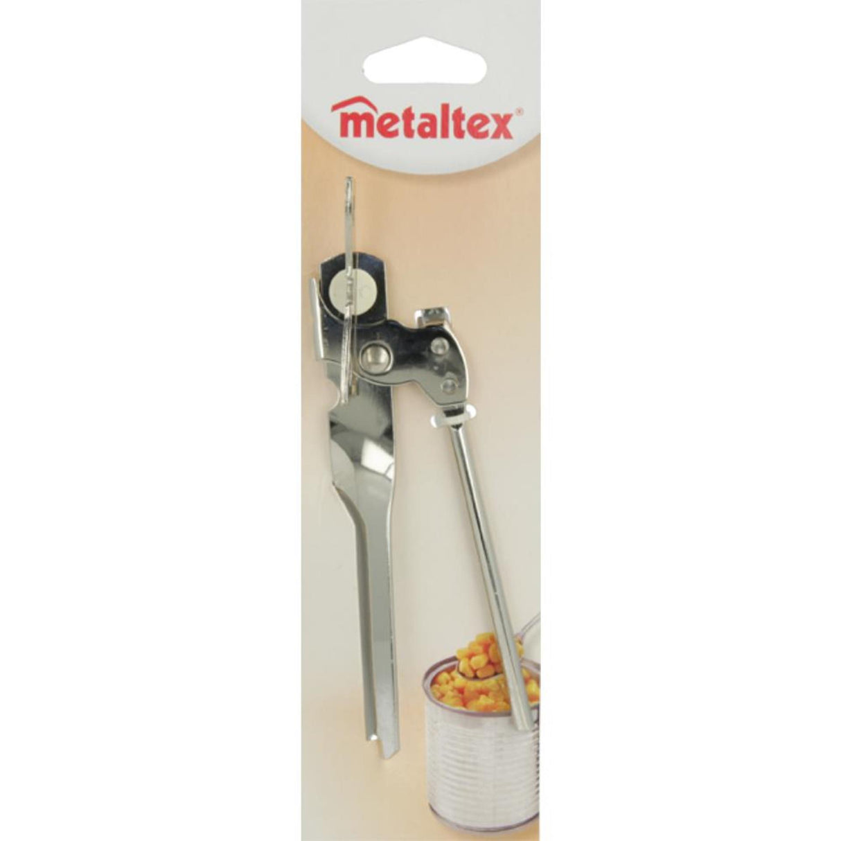 Ouvre-boîte Metaltex avec lève-couvercle en acier inoxydable