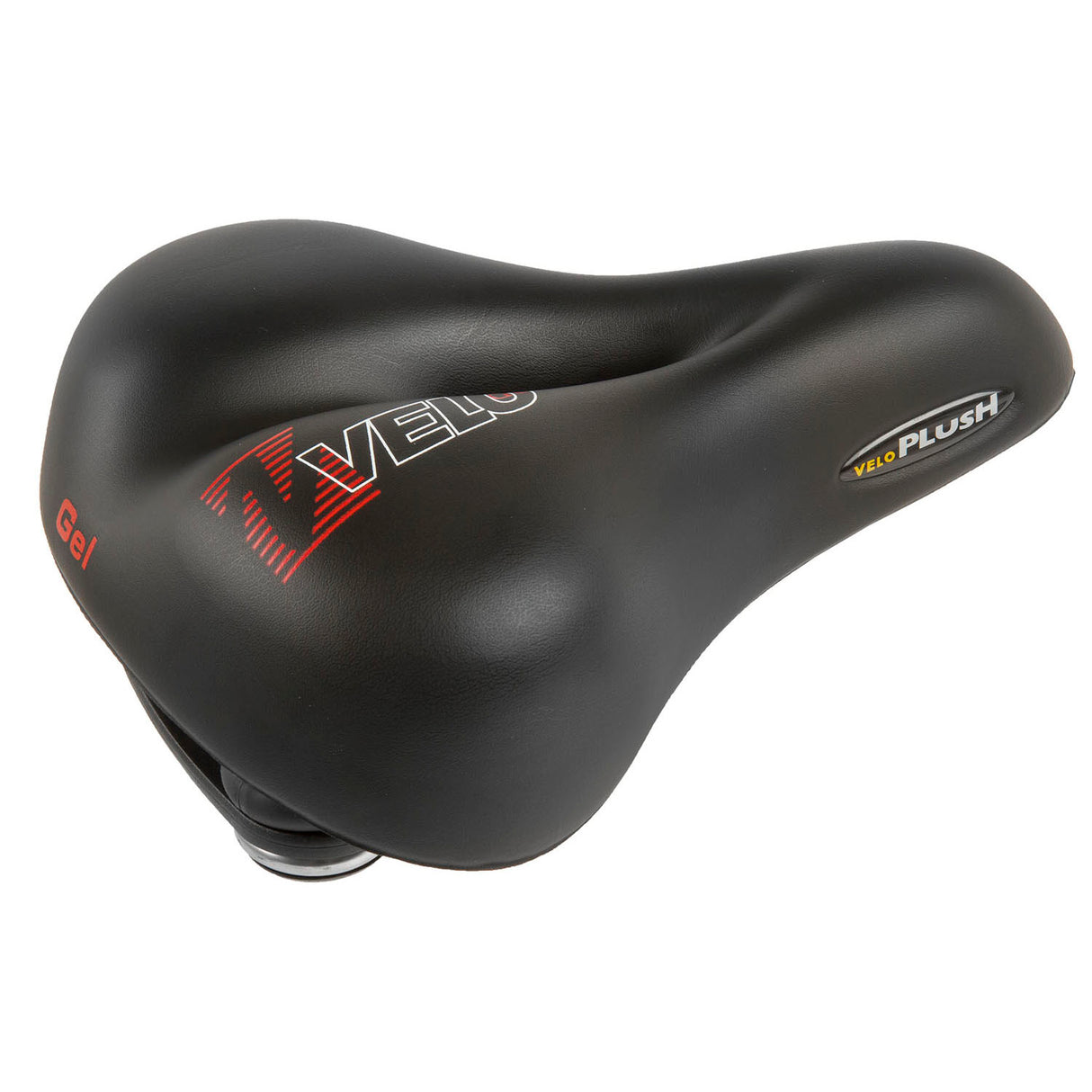Selle Velo peluche gel elasto city 254x200mm noir sur carte