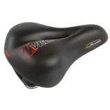 Selle Velo peluche gel elasto city 254x200mm noir sur carte