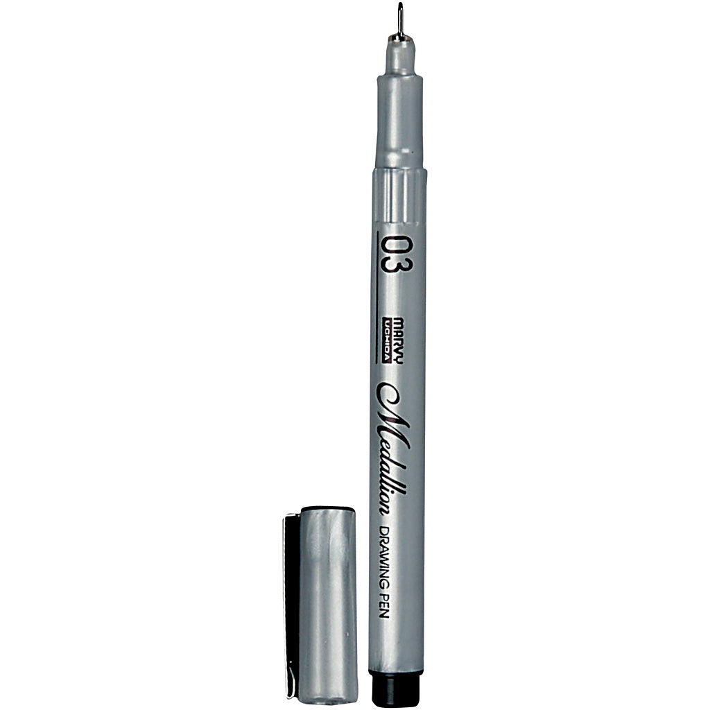 Stylo à dessin médaillon, largeur de trait 0,3 mm, noir, 1 pièce