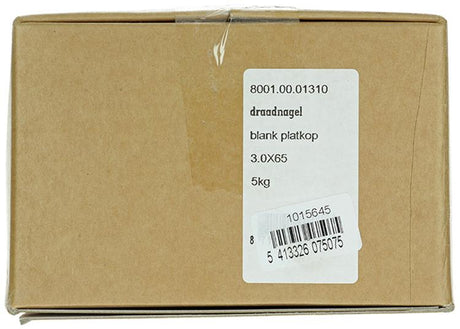 1015645 - doos 5 kg. nagels platte kop 3,0x65 mm | 2 stuks