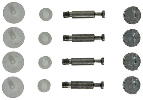 Mack 1013703 - 4 kastverbinders minifix wit m6x15mm | 5 stuks