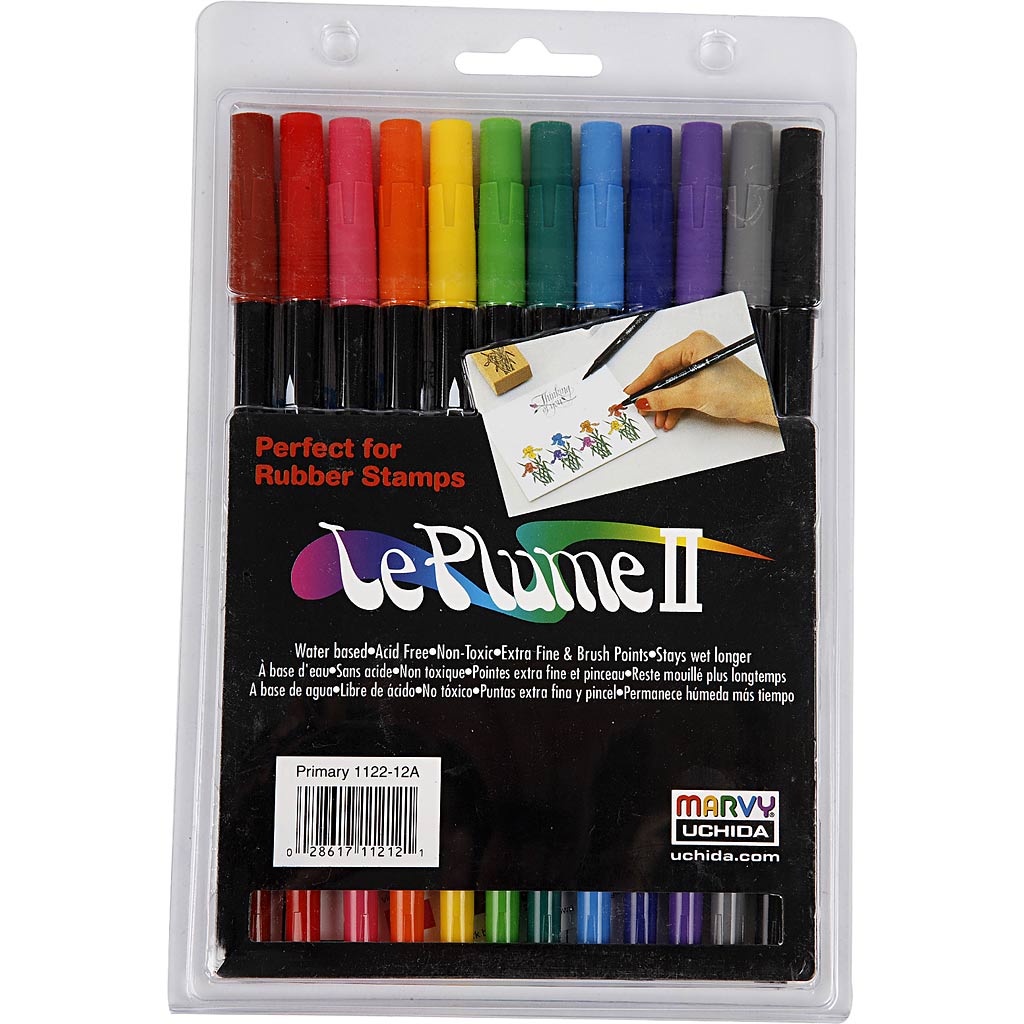 Feutres Le plume ii, couleurs fortes, 12 pièces, 1 boîte