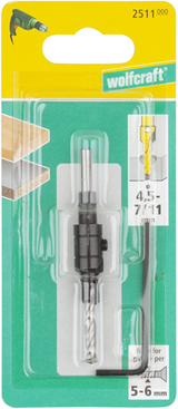 Pré-perceuse Wolfcraft | avec fraisage | ø4,5-11mm | 1 pièce - 2511000