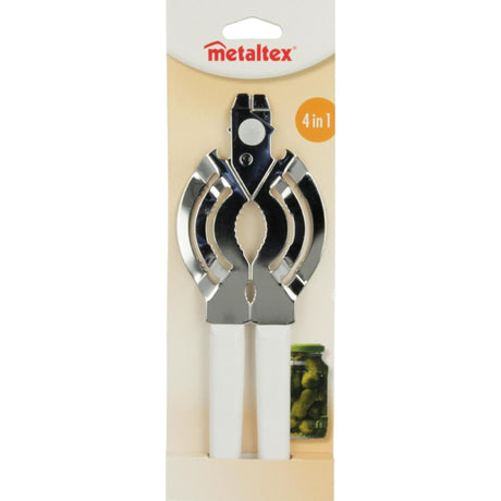 Metaltex ouvre-boîte 22,5x9 cm blanc argent